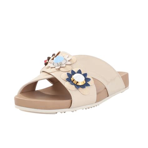 fendi sandals flowers|women Fendi sandals clearance.